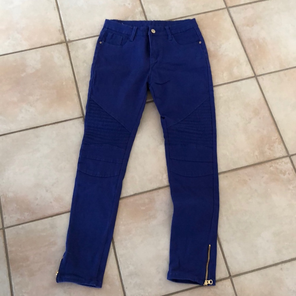 Color Collections Motorcycle Jeans - Picture 1 of 4